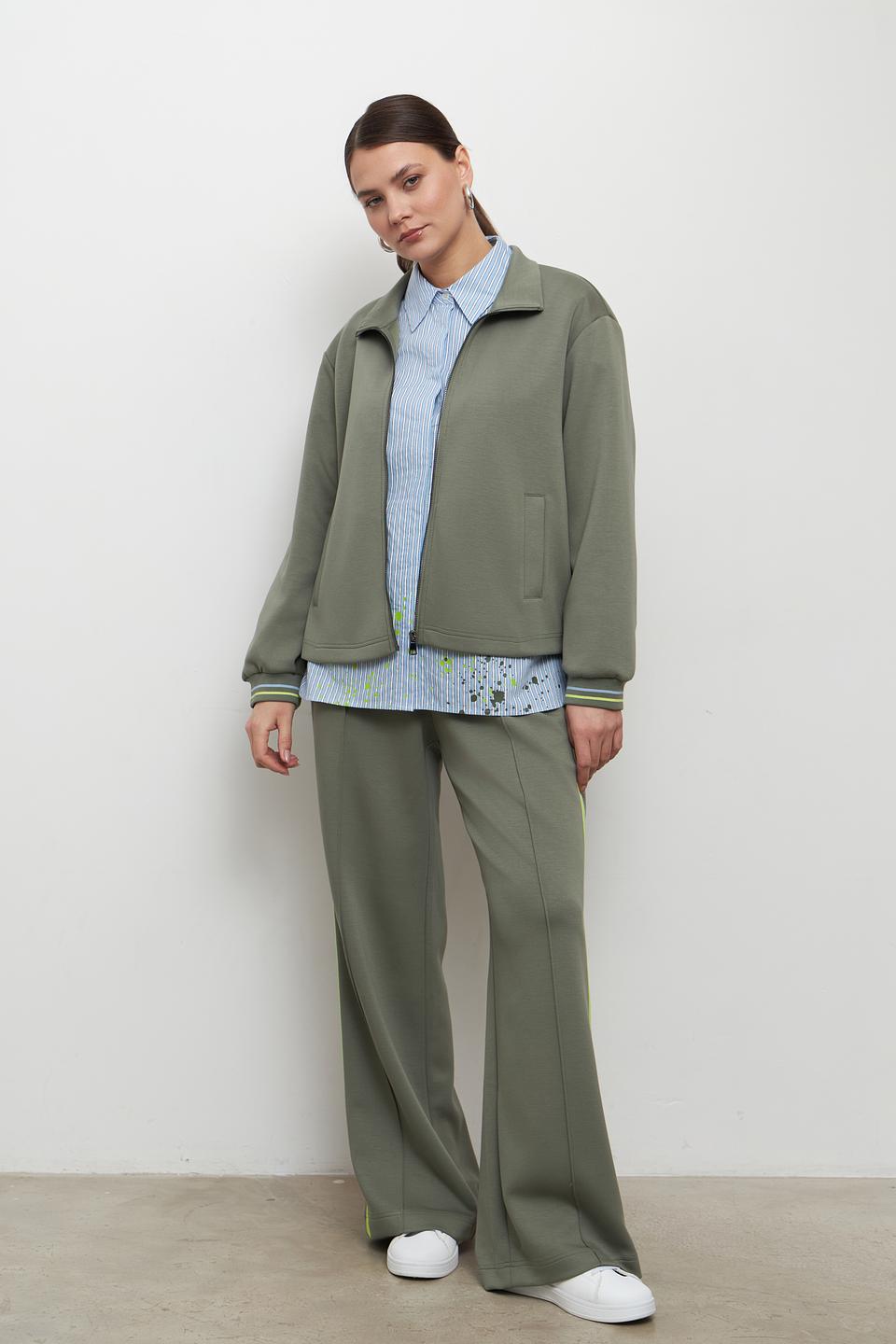 Жакет Lecomte оливковый