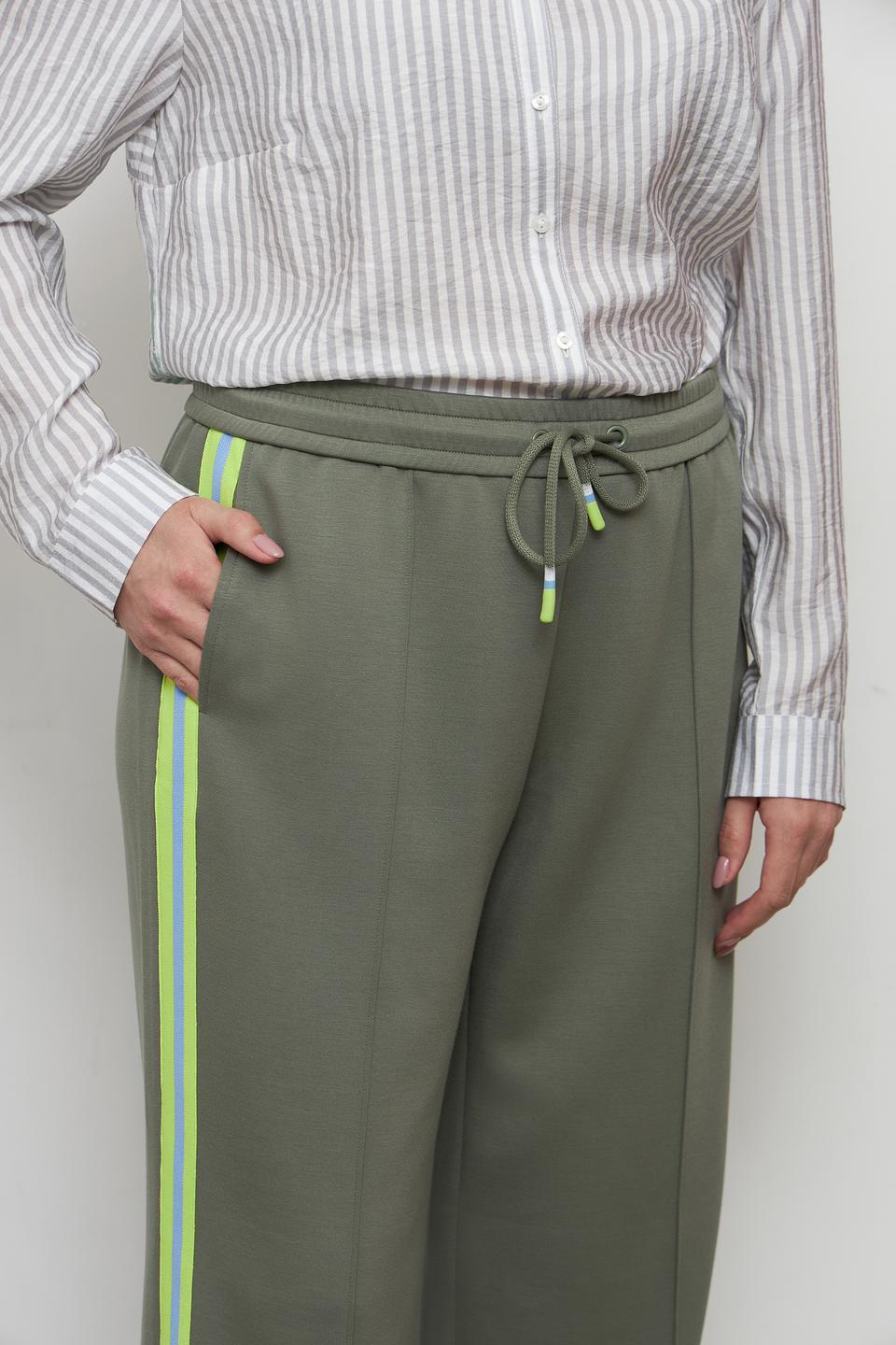 Брюки Lecomte с полосками хаки