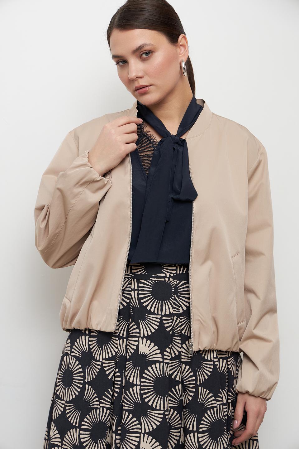 Куртка-бомбер MORE and MORE бежевая