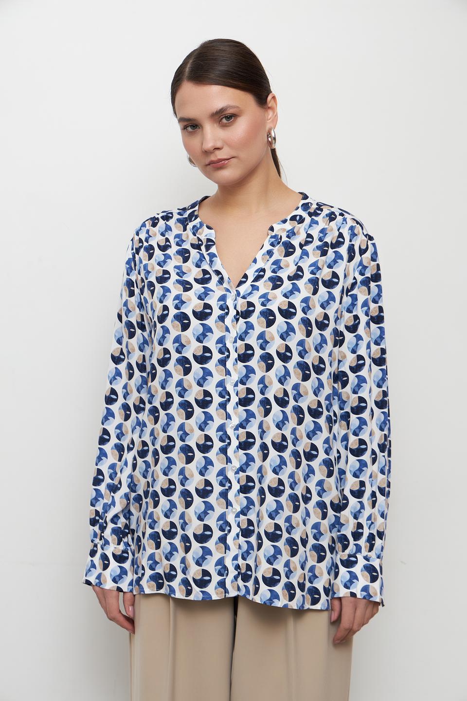 Блуза Olsen с геометрическим принтом