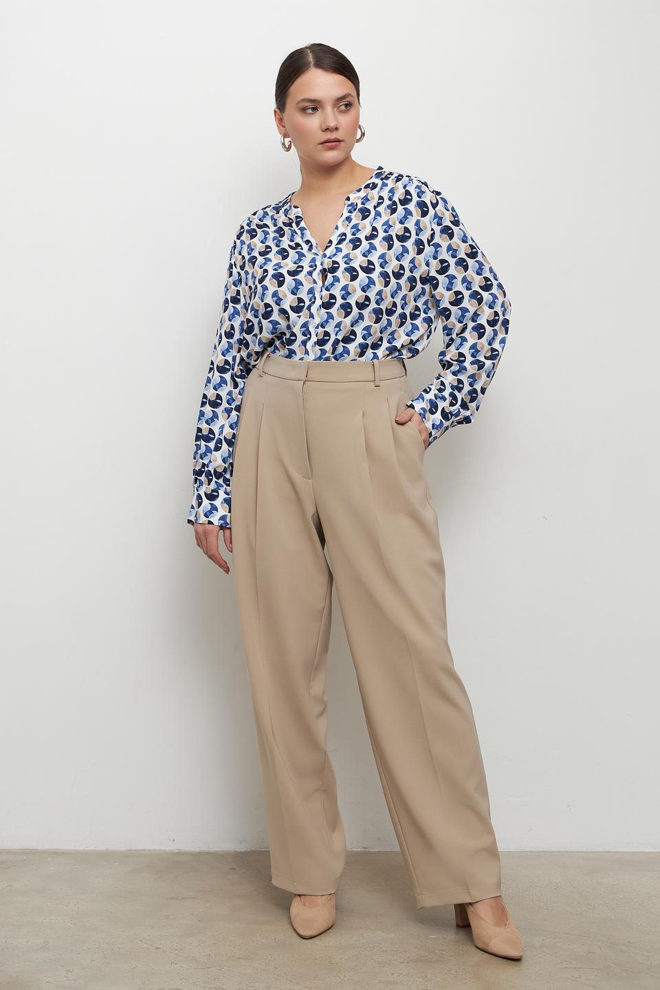 Блуза Olsen с геометрическим принтом