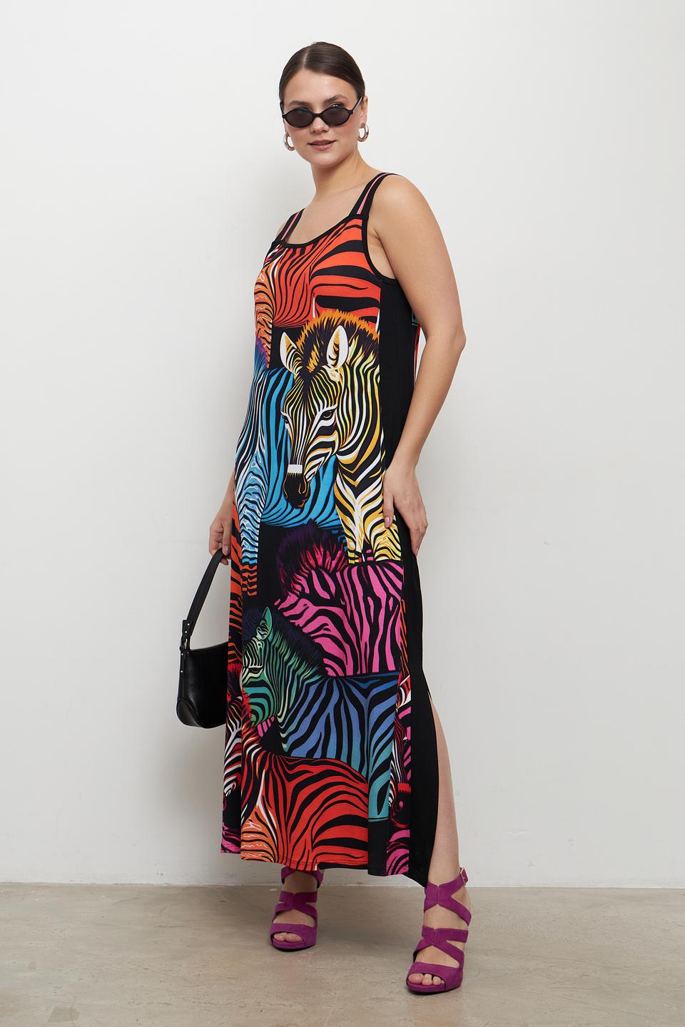 Платье Doris Streich принт зебра