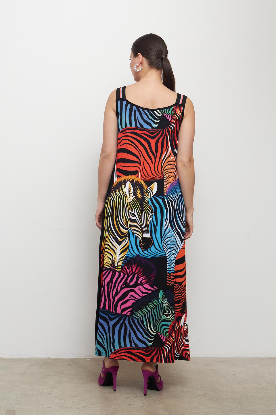 Платье Doris Streich принт зебра