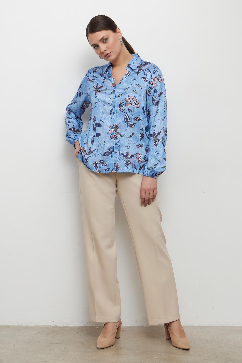 Блуза Bianca с цветочным принтом