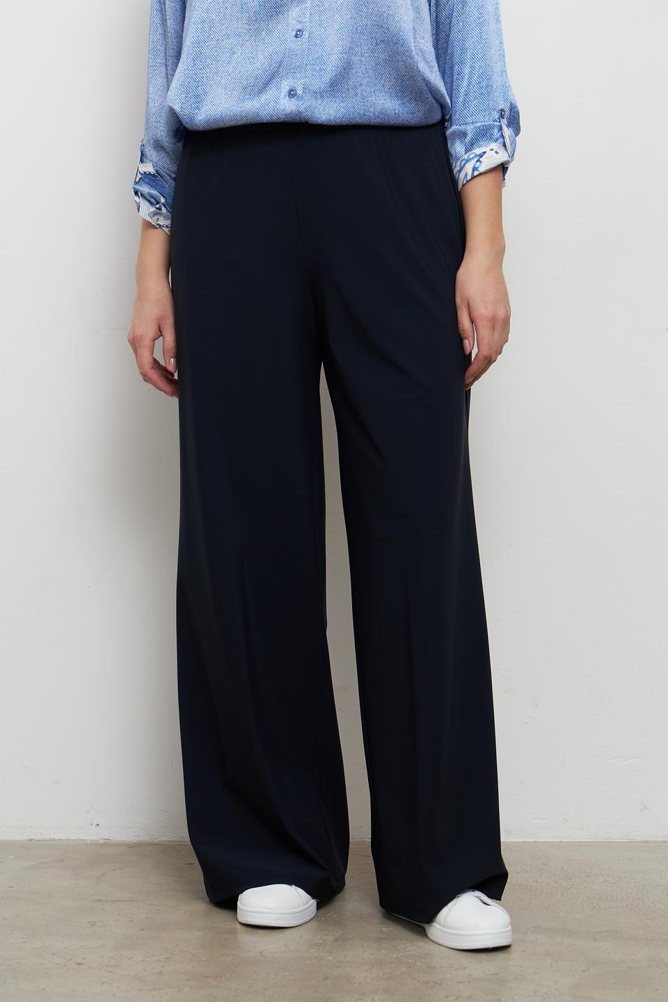 Брюки палаццо Doris Streich темно-синие