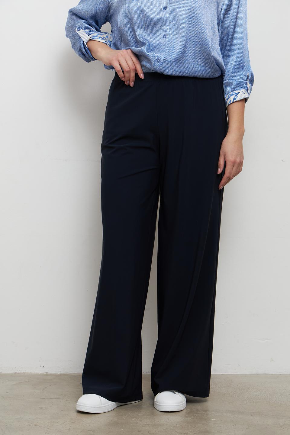 Брюки палаццо Doris Streich темно-синие