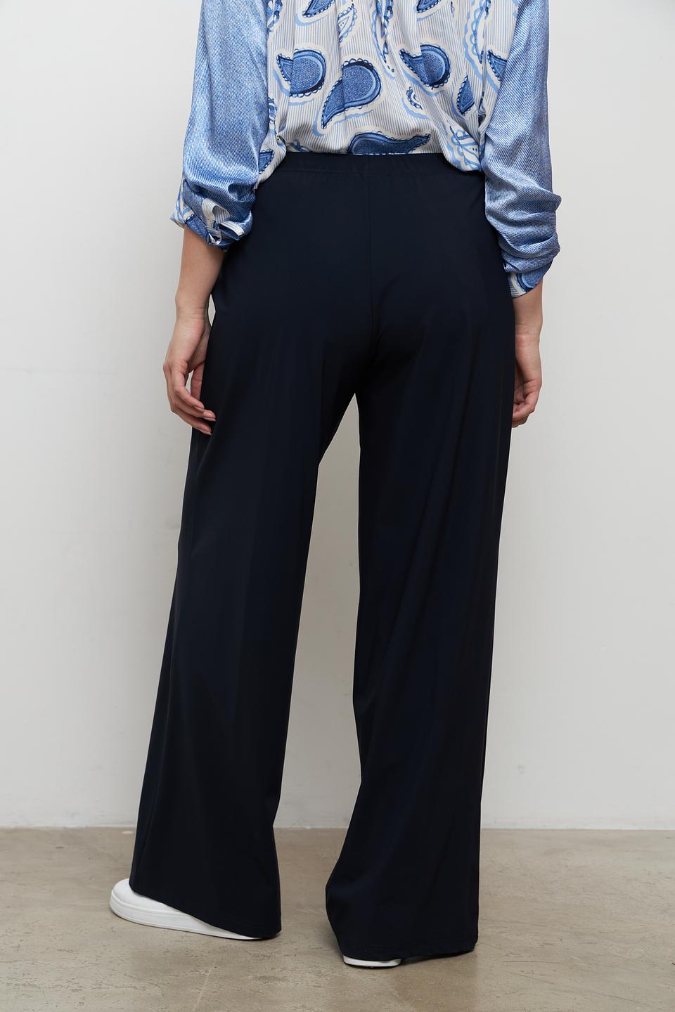 Брюки палаццо Doris Streich темно-синие