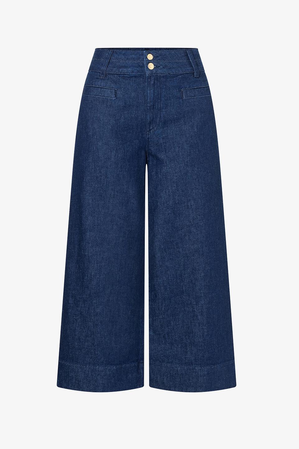 Брюки палаццо MORE and MORE синие