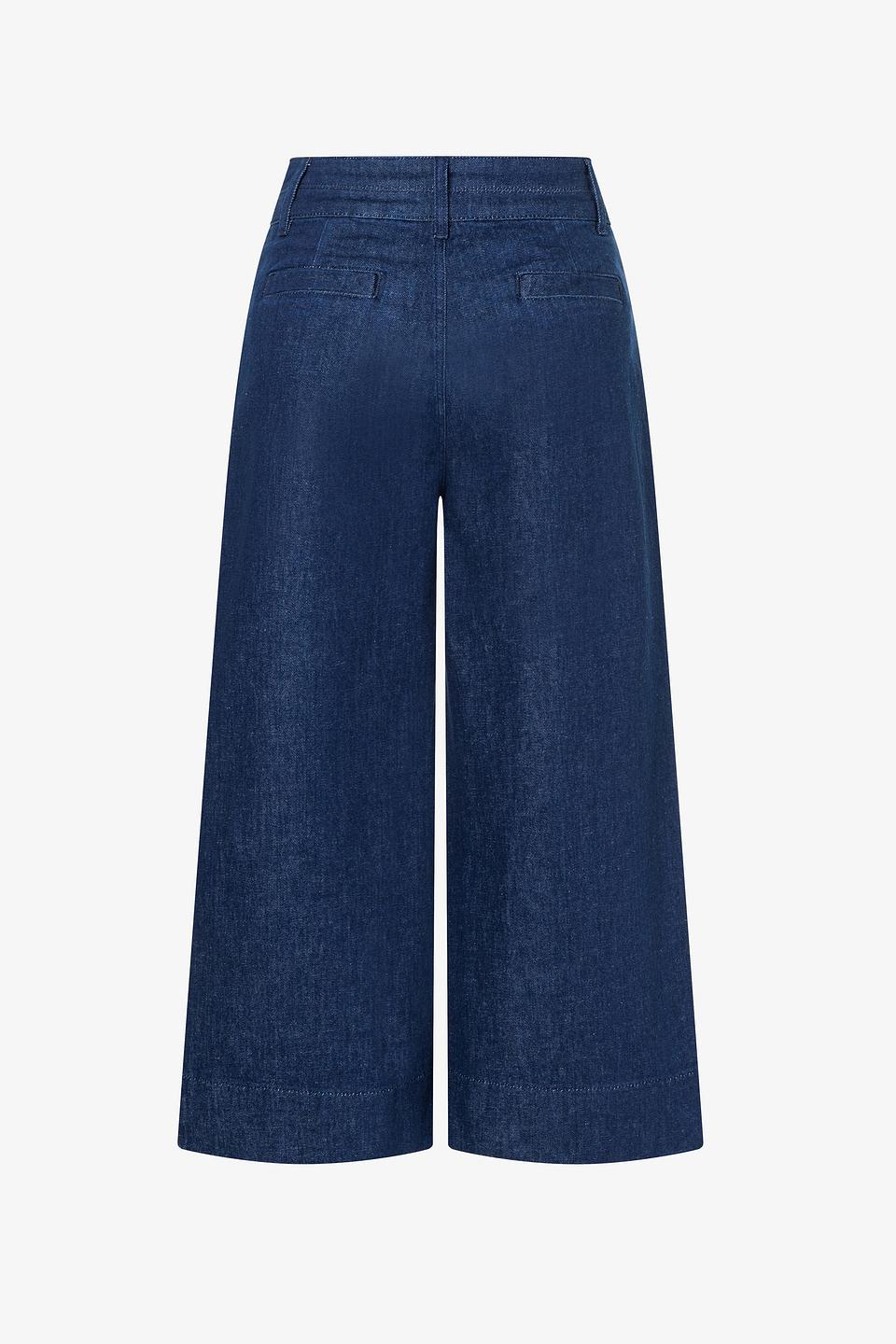 Брюки палаццо MORE and MORE синие