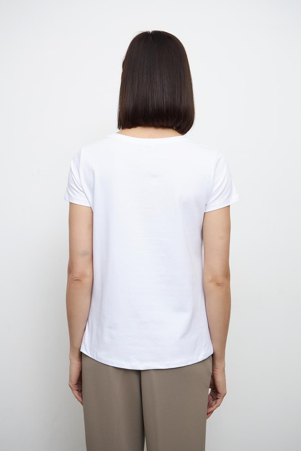 Футболка MORE and MORE с принтом