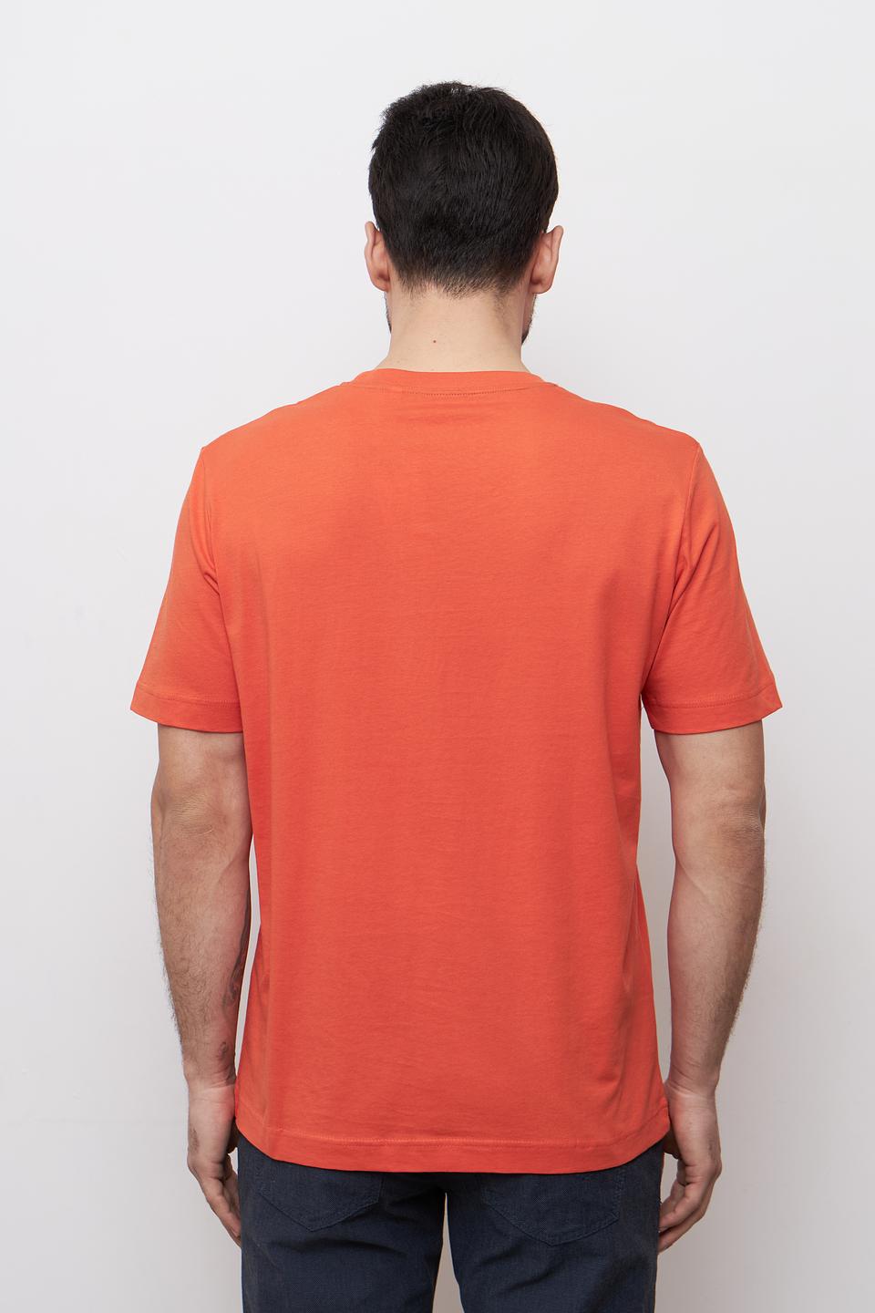 Футболка Tom Tailor оранжевая с логотипом