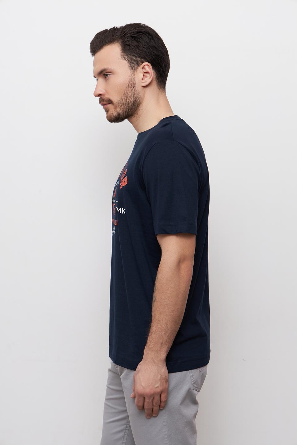 Футболка Tom Tailor с логотипом синяя