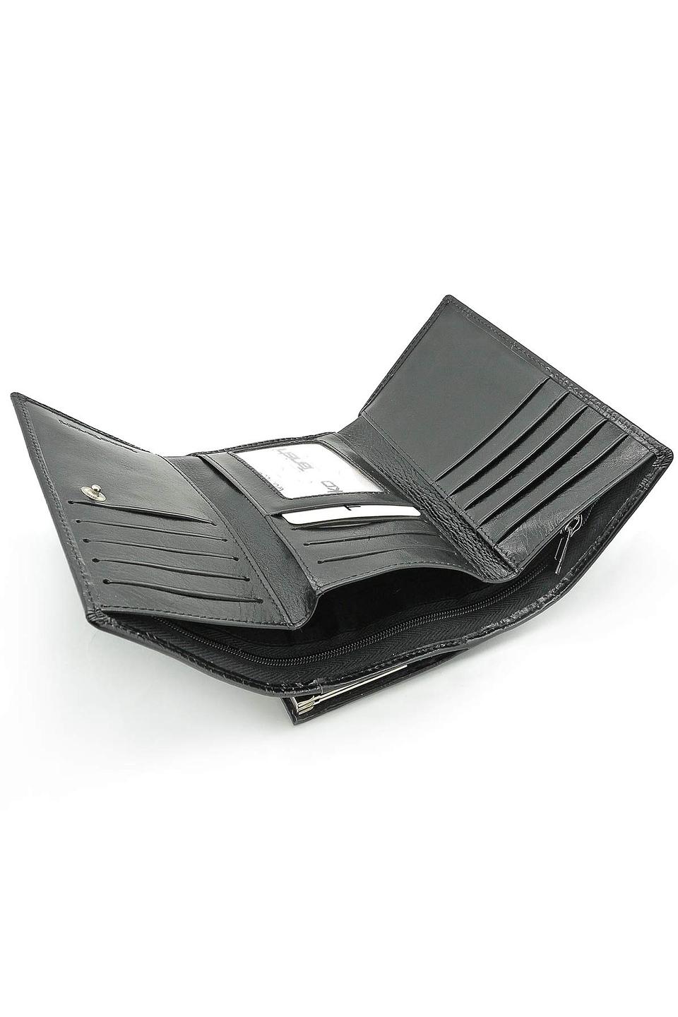 Кошелек Taoko Tanishi чёрный с тиснением