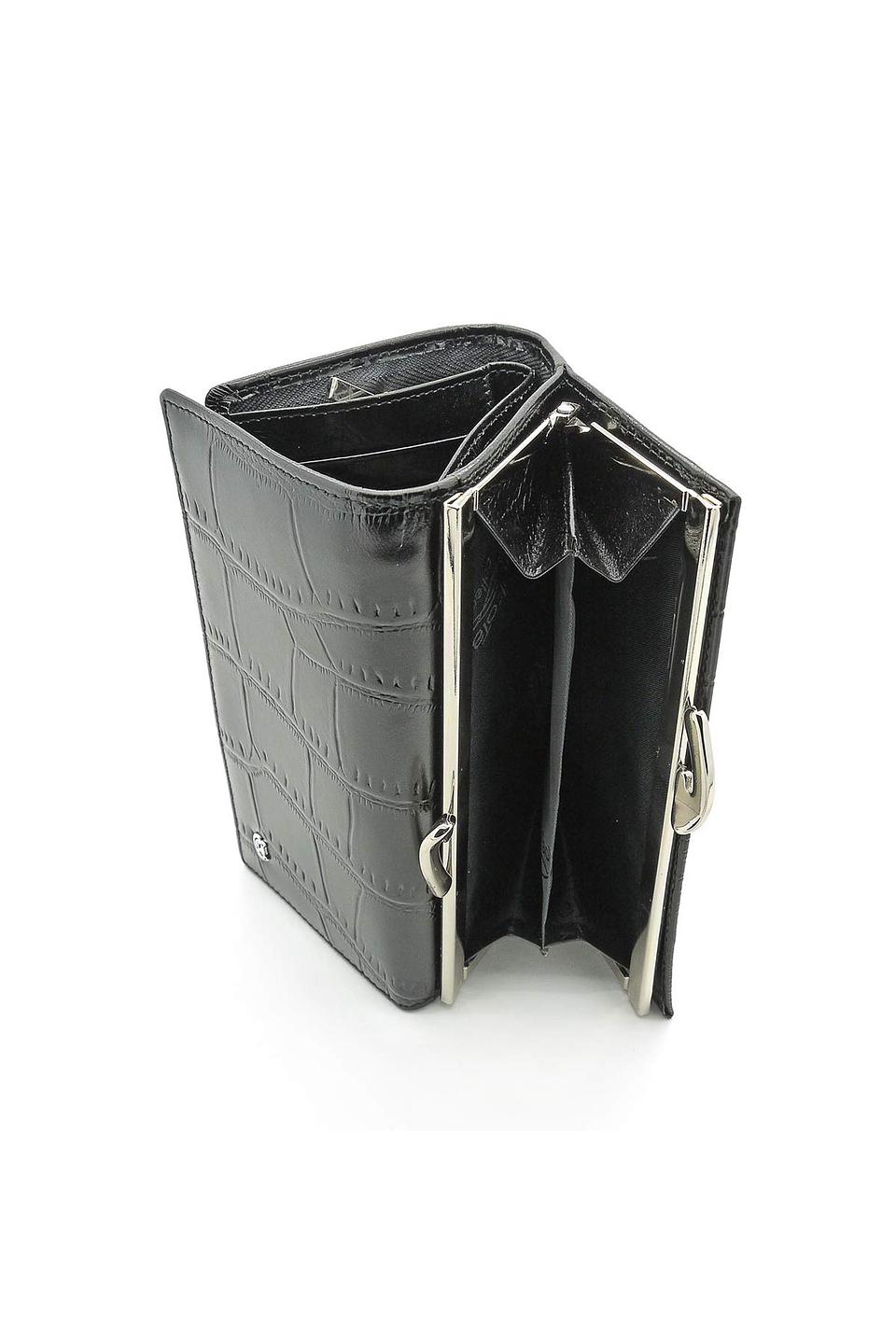 Кошелек Taoko Tanishi чёрный с тиснением