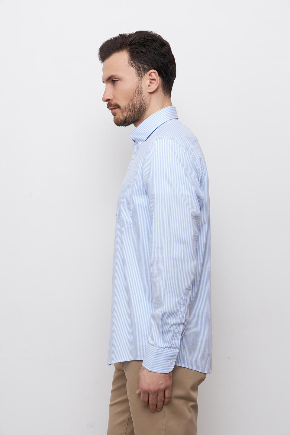 Рубашка Casa Moda в полоску голубую