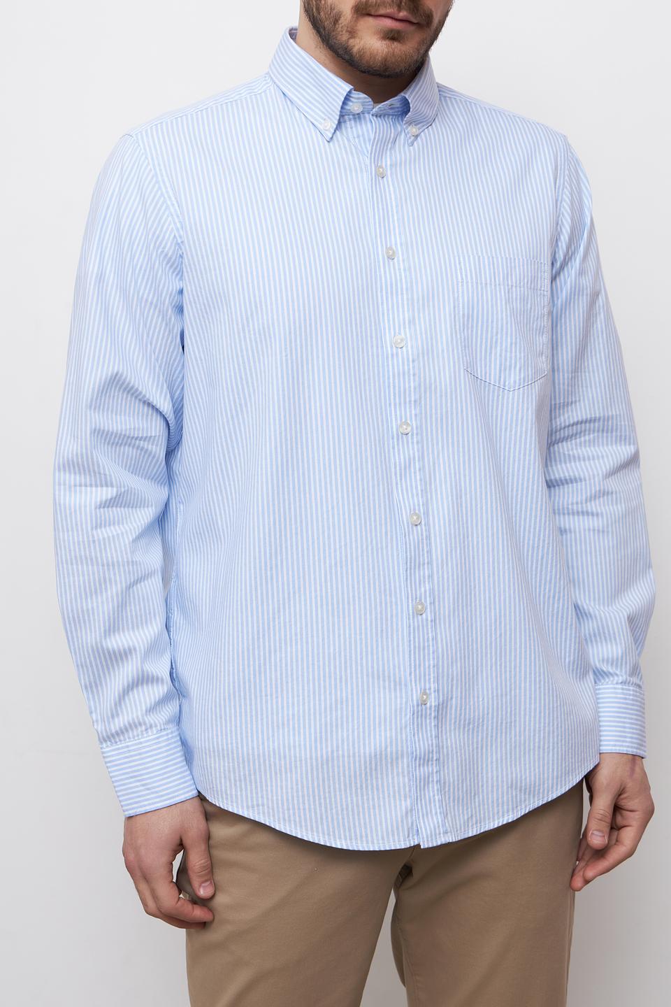 Рубашка Casa Moda в полоску голубую