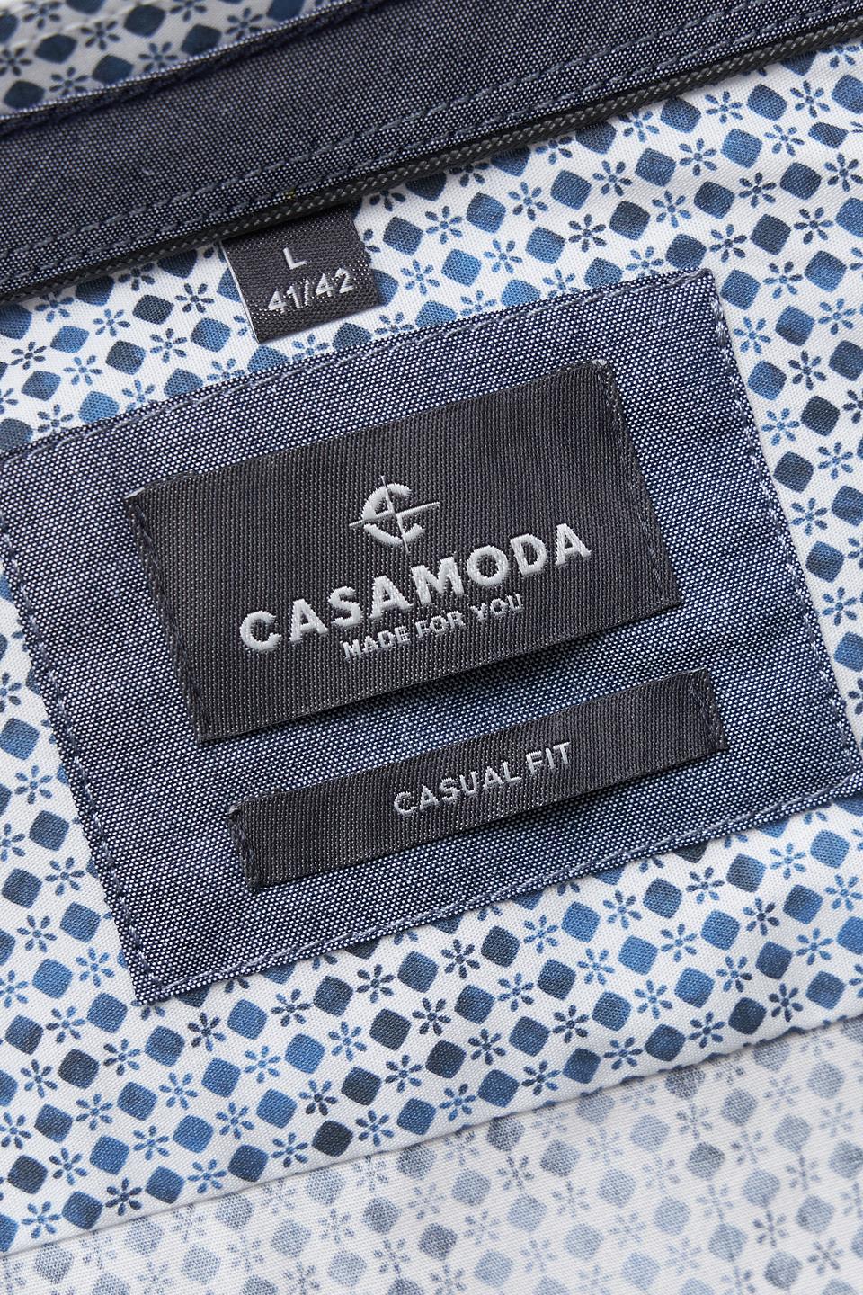 Рубашка Casa Moda в мелкий принт голубой