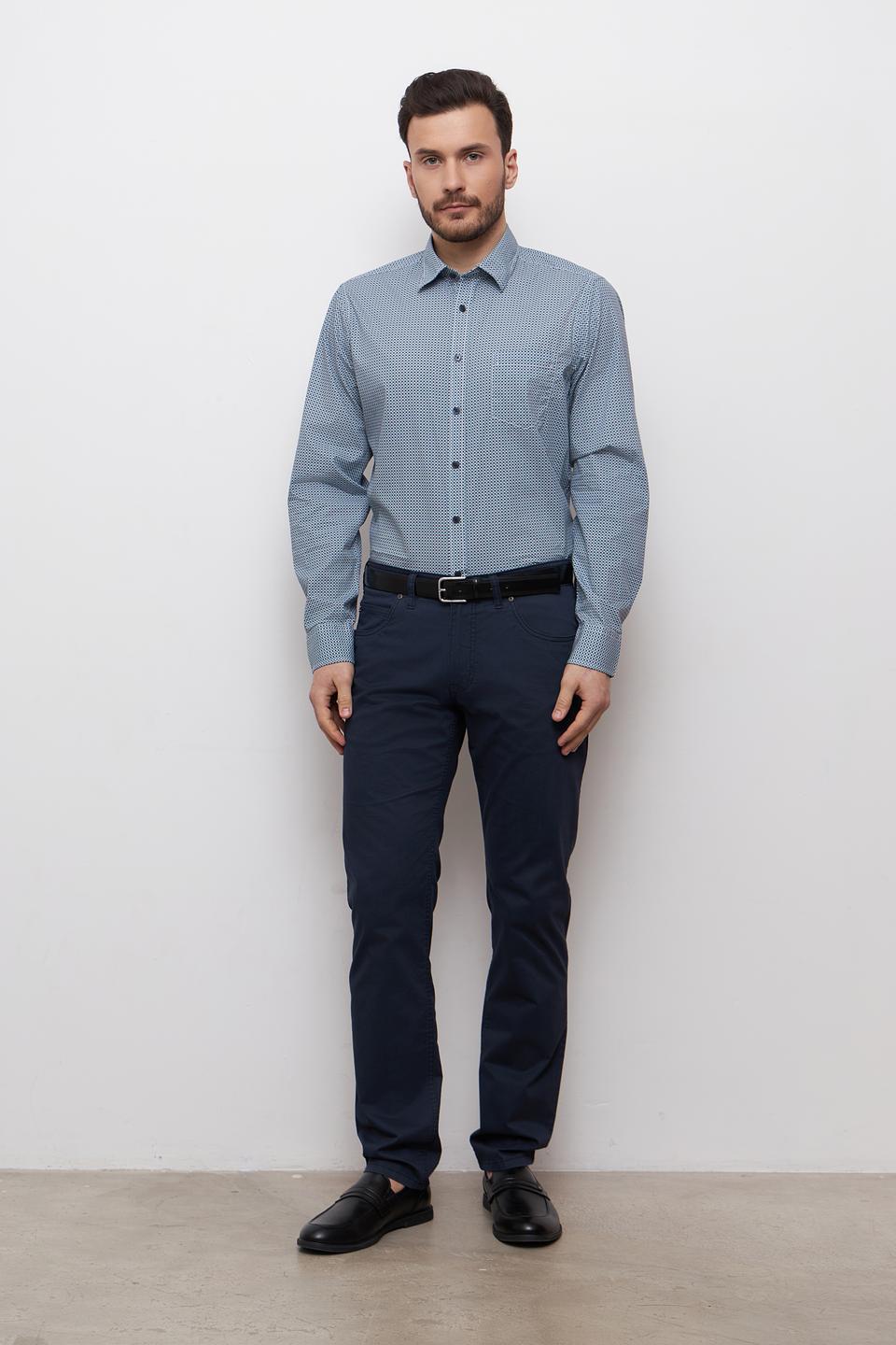 Рубашка Casa Moda в голубую клетку