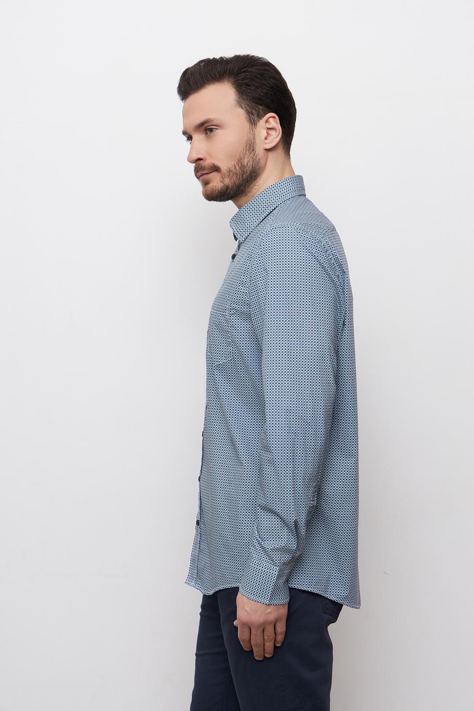 Рубашка Casa Moda в голубую клетку