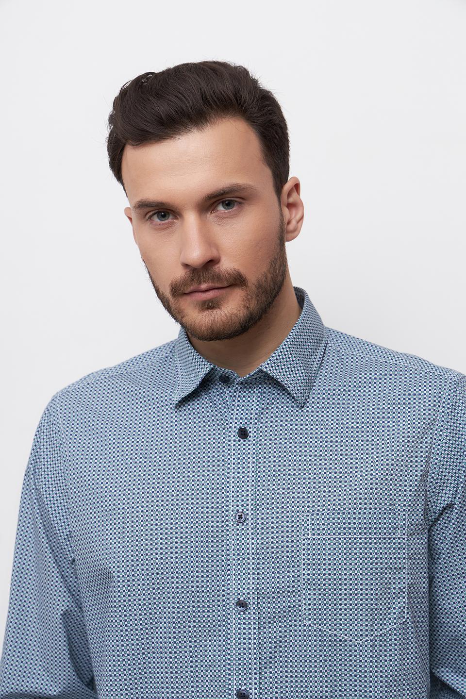 Рубашка Casa Moda в голубую клетку