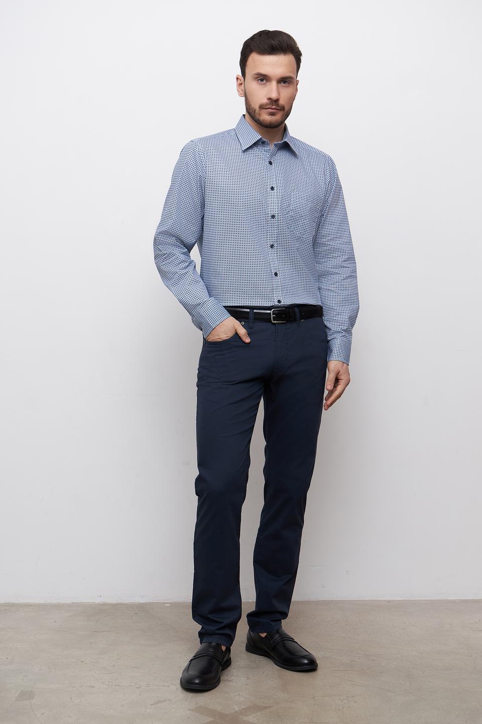 Рубашка Casa Moda в горошек