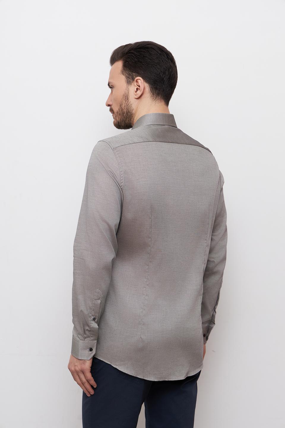 Рубашка Venti серая приталенная