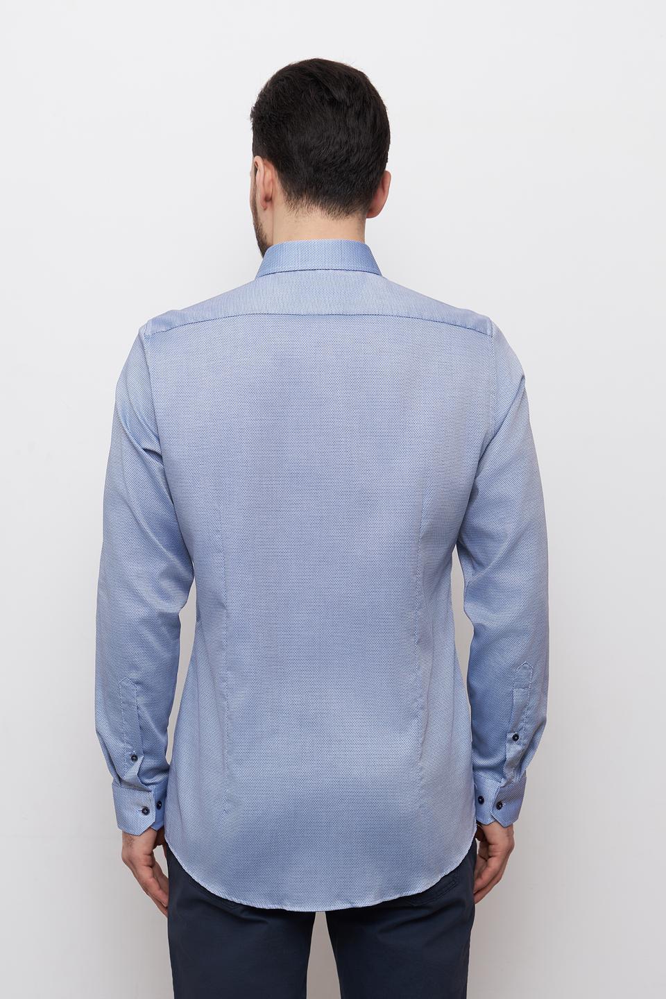 Рубашка Venti Body Fit голубая