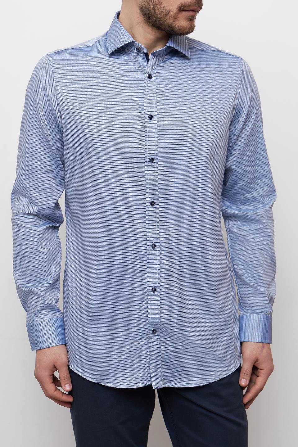 Рубашка Venti Body Fit голубая