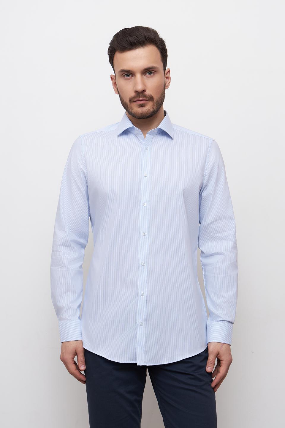 Рубашка Venti голубая приталенная