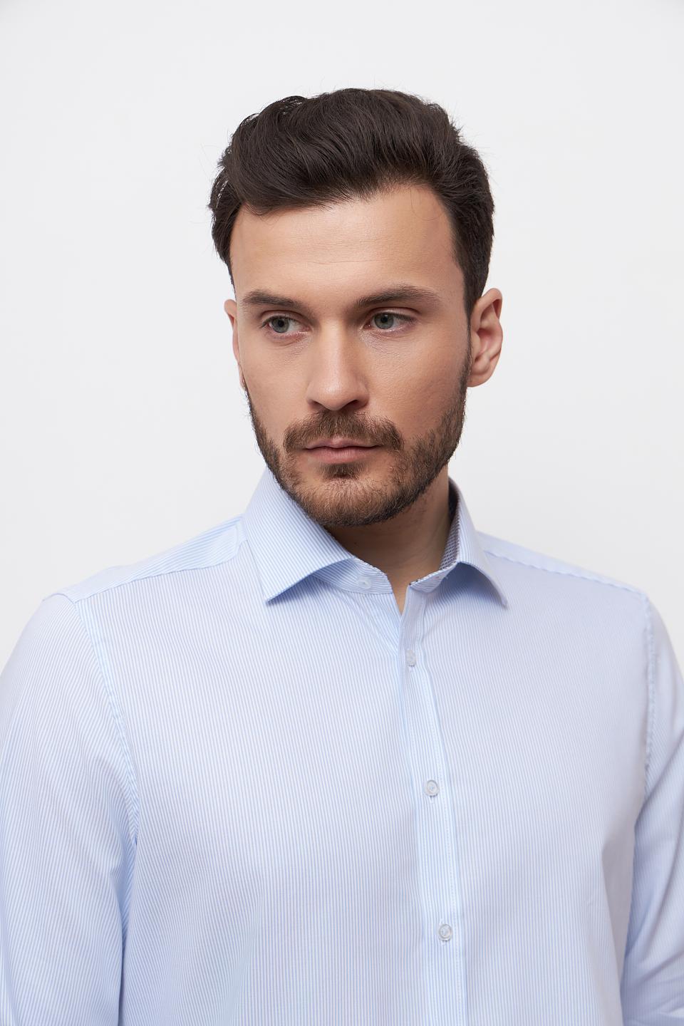 Рубашка Venti голубая приталенная