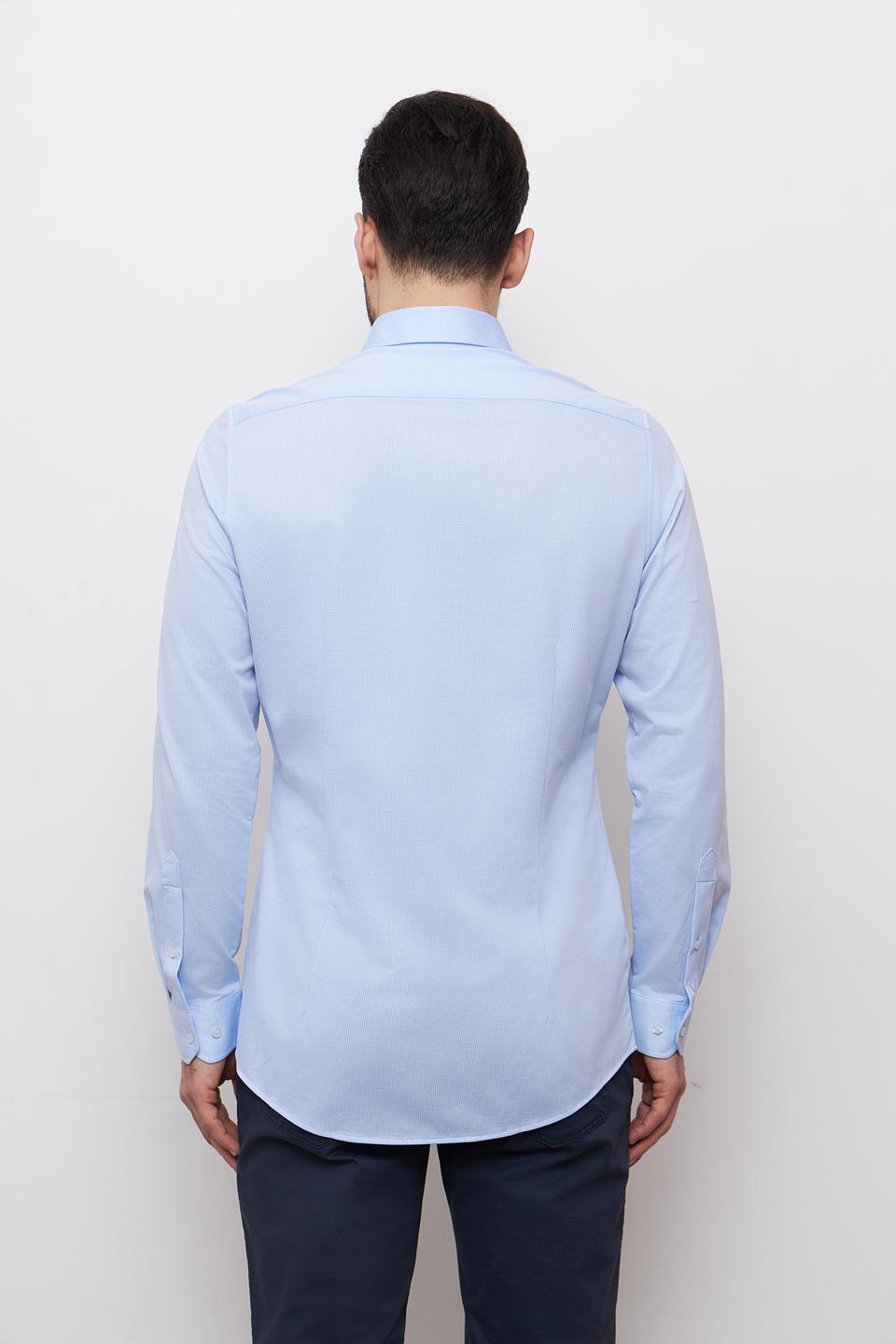 Рубашка Venti Jersey Flex голубая