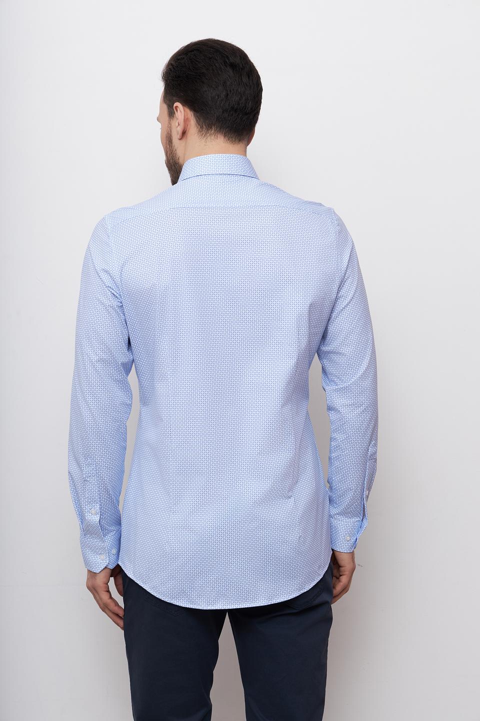 Рубашка Venti приталенная голубая