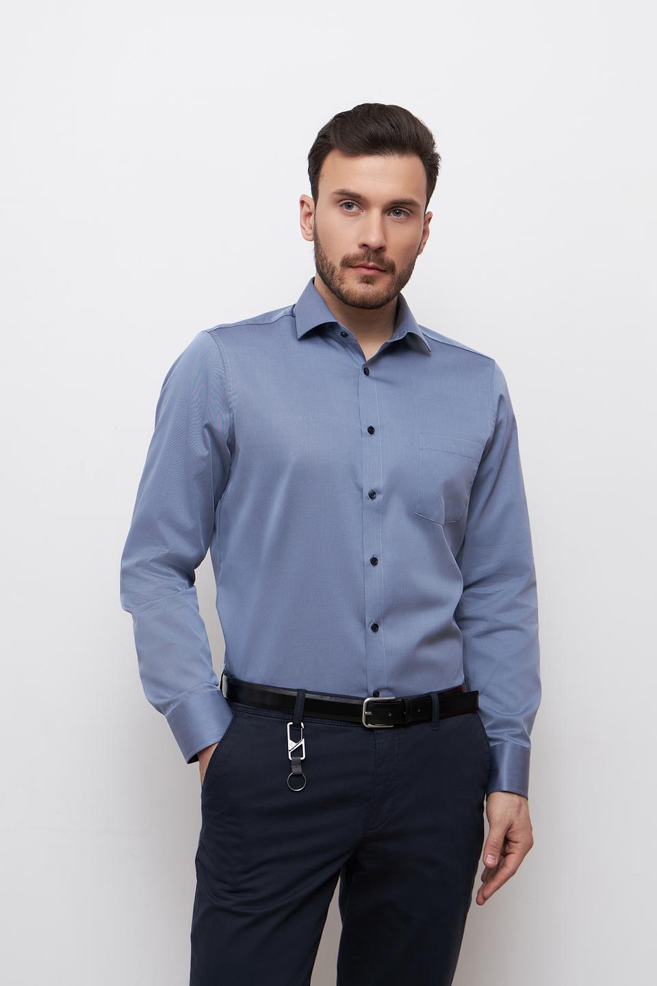 Рубашка Venti голубая приталенная