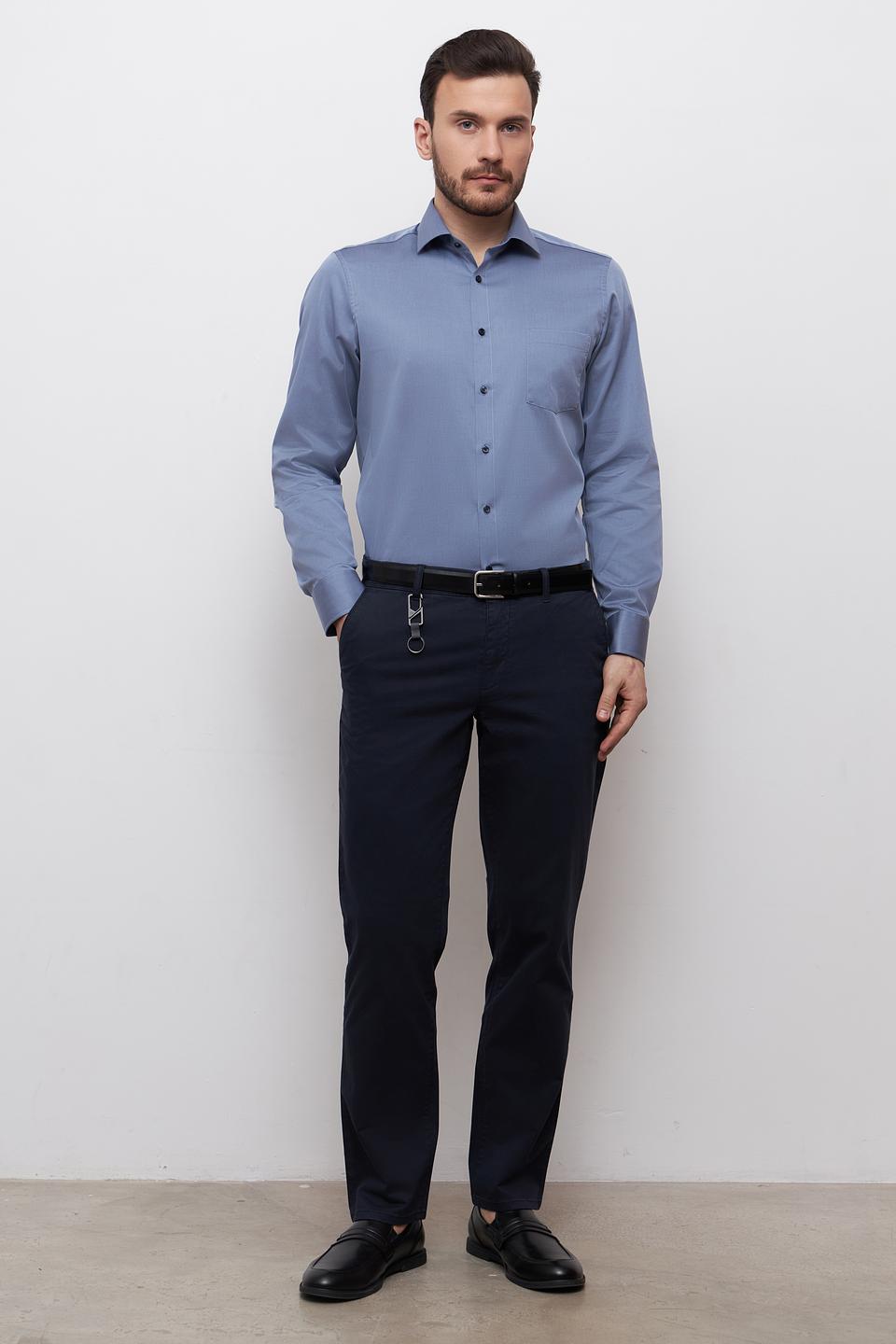 Рубашка Venti голубая приталенная