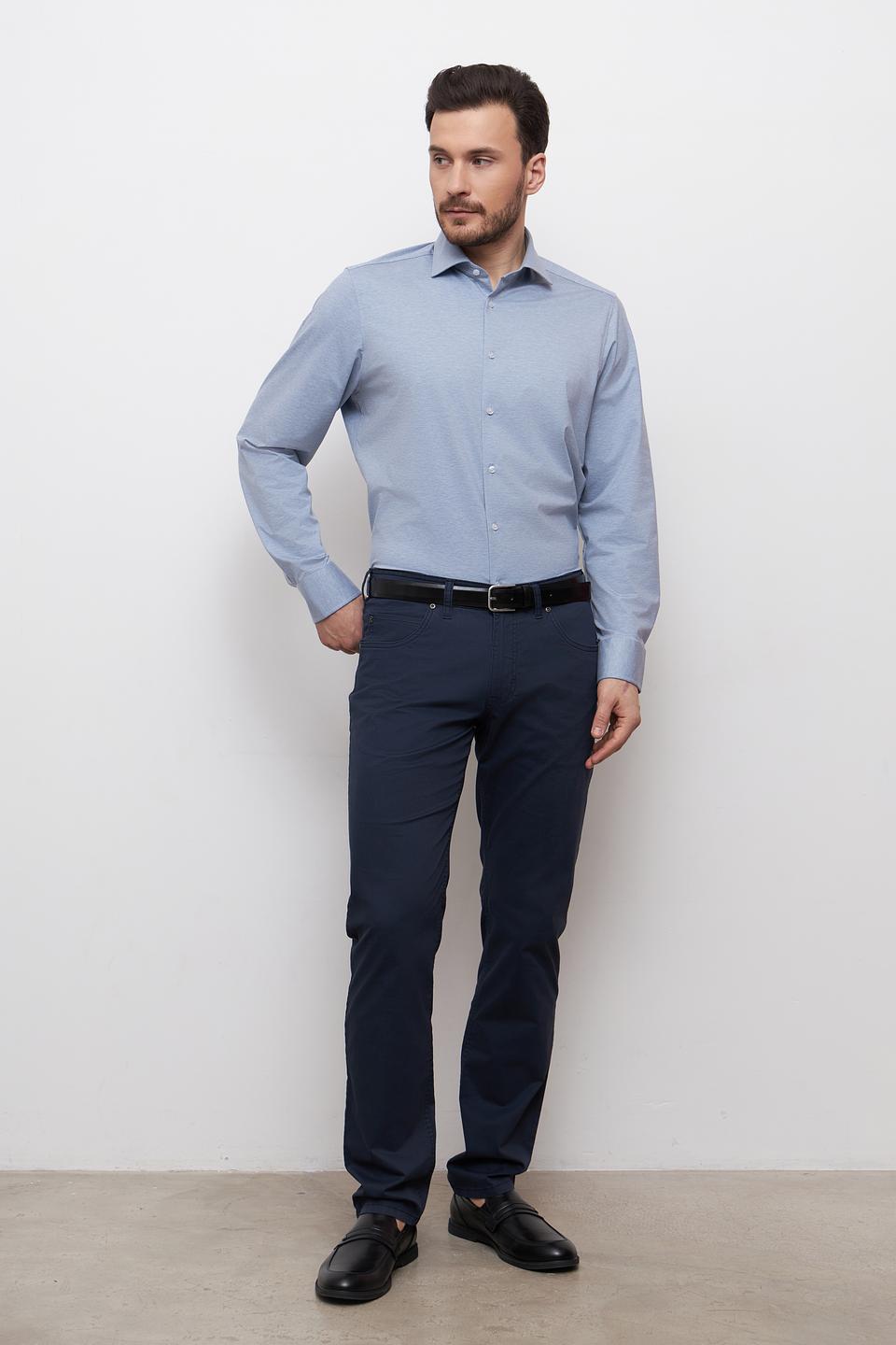Рубашка Venti голубая приталенная