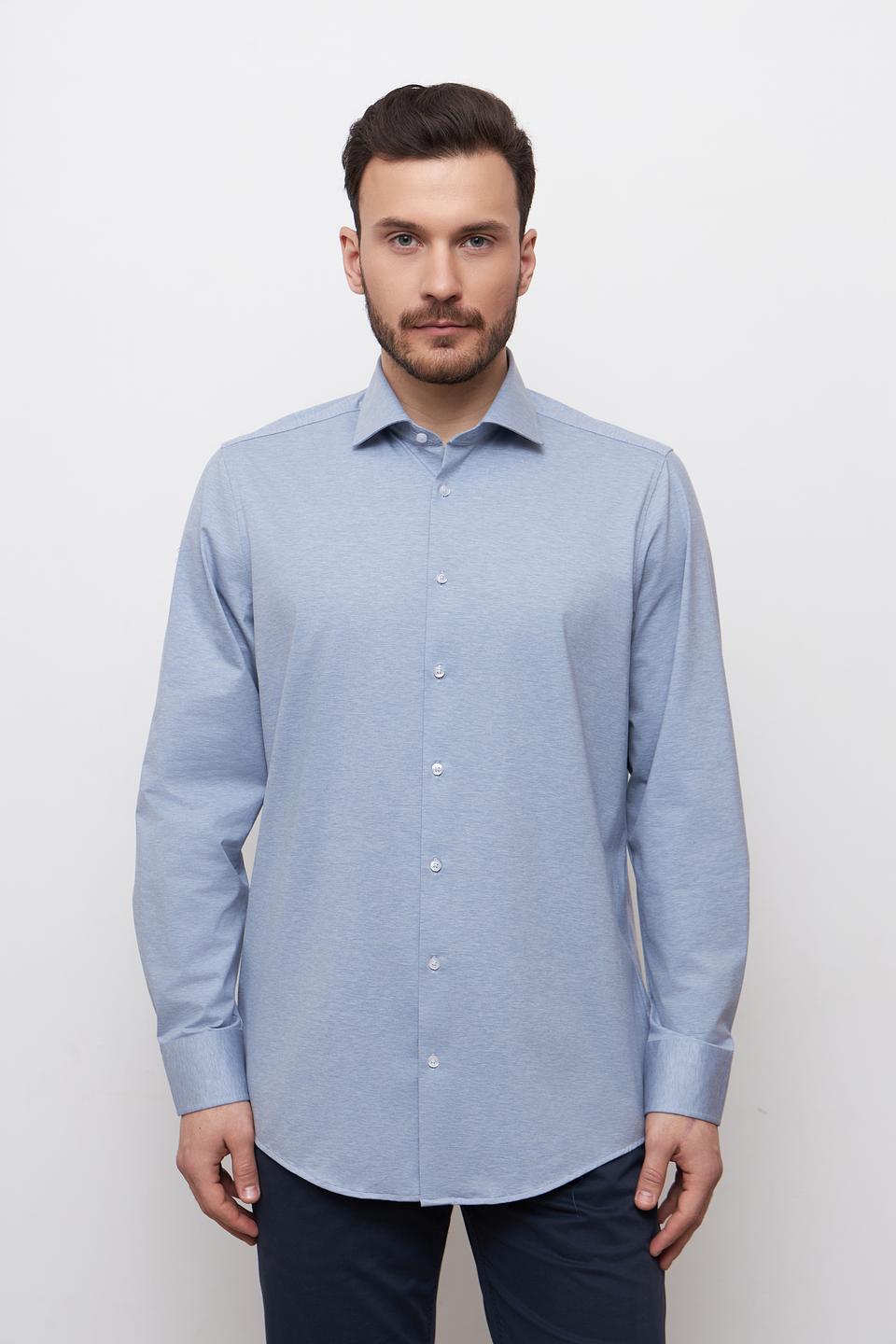 Рубашка Venti голубая приталенная