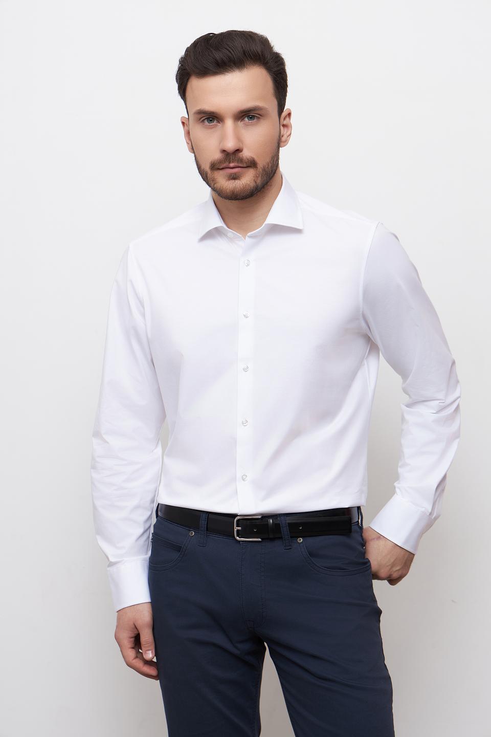 Рубашка Venti Slim Fit белая