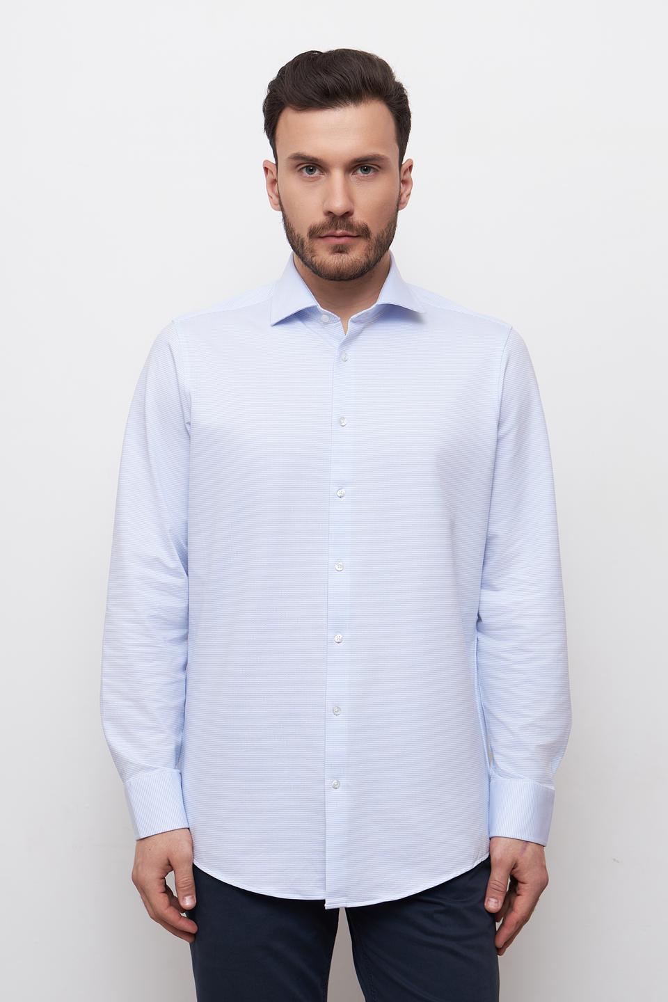 Рубашка Venti голубая приталенная