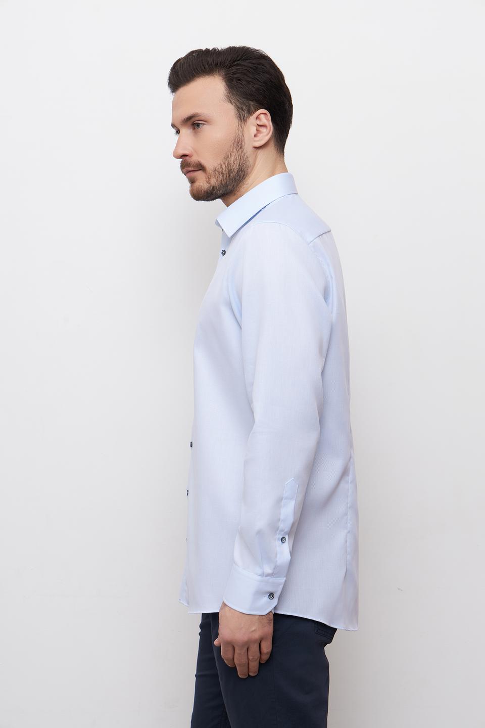Рубашка Venti голубая приталенная