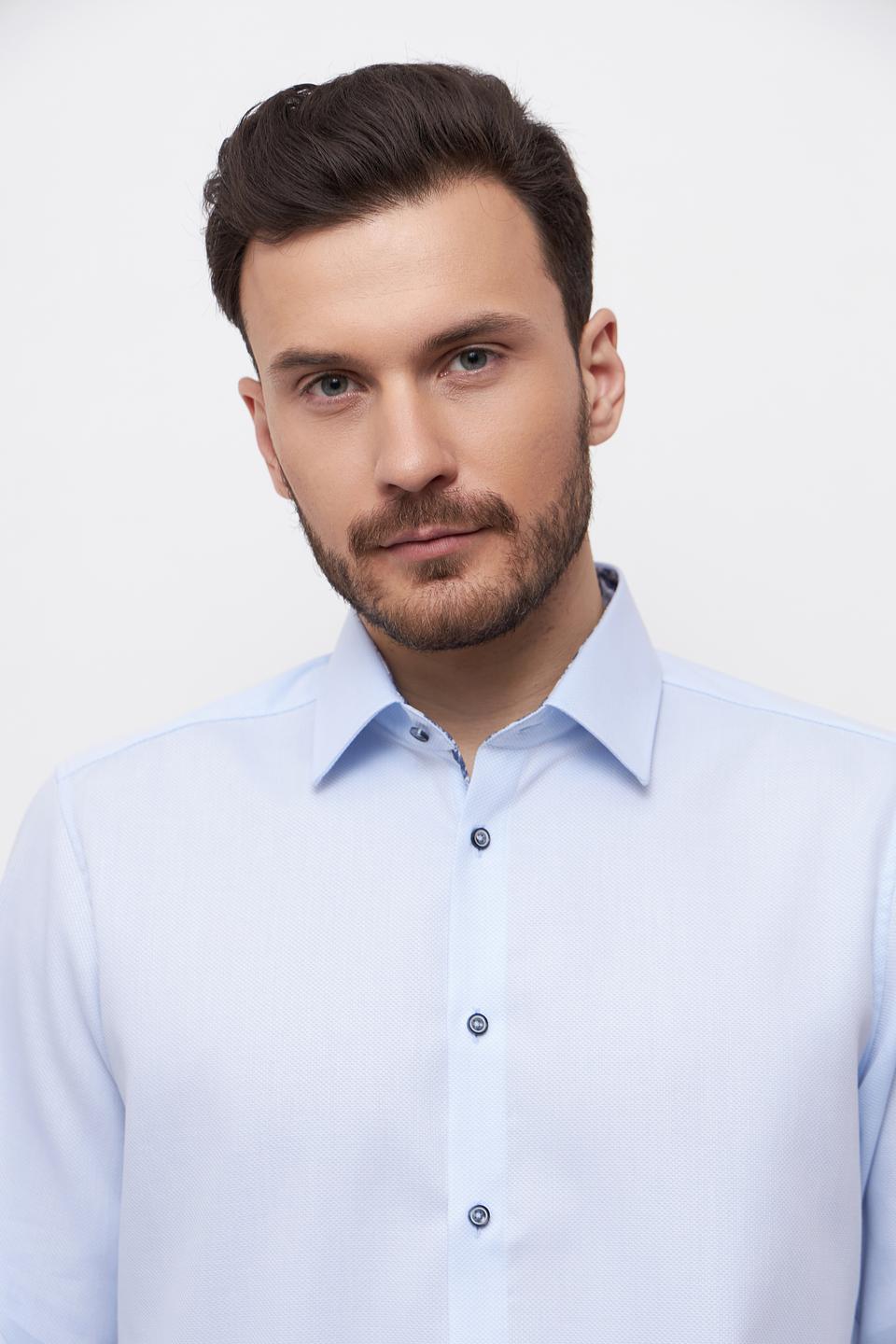 Рубашка Venti голубая приталенная
