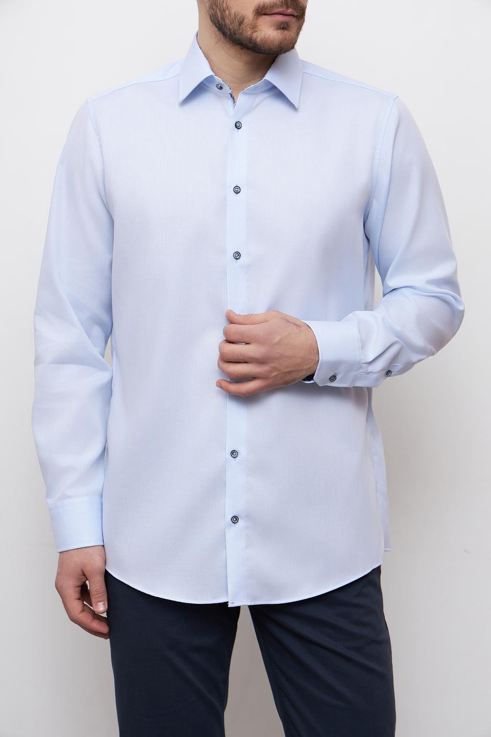 Рубашка Venti голубая приталенная