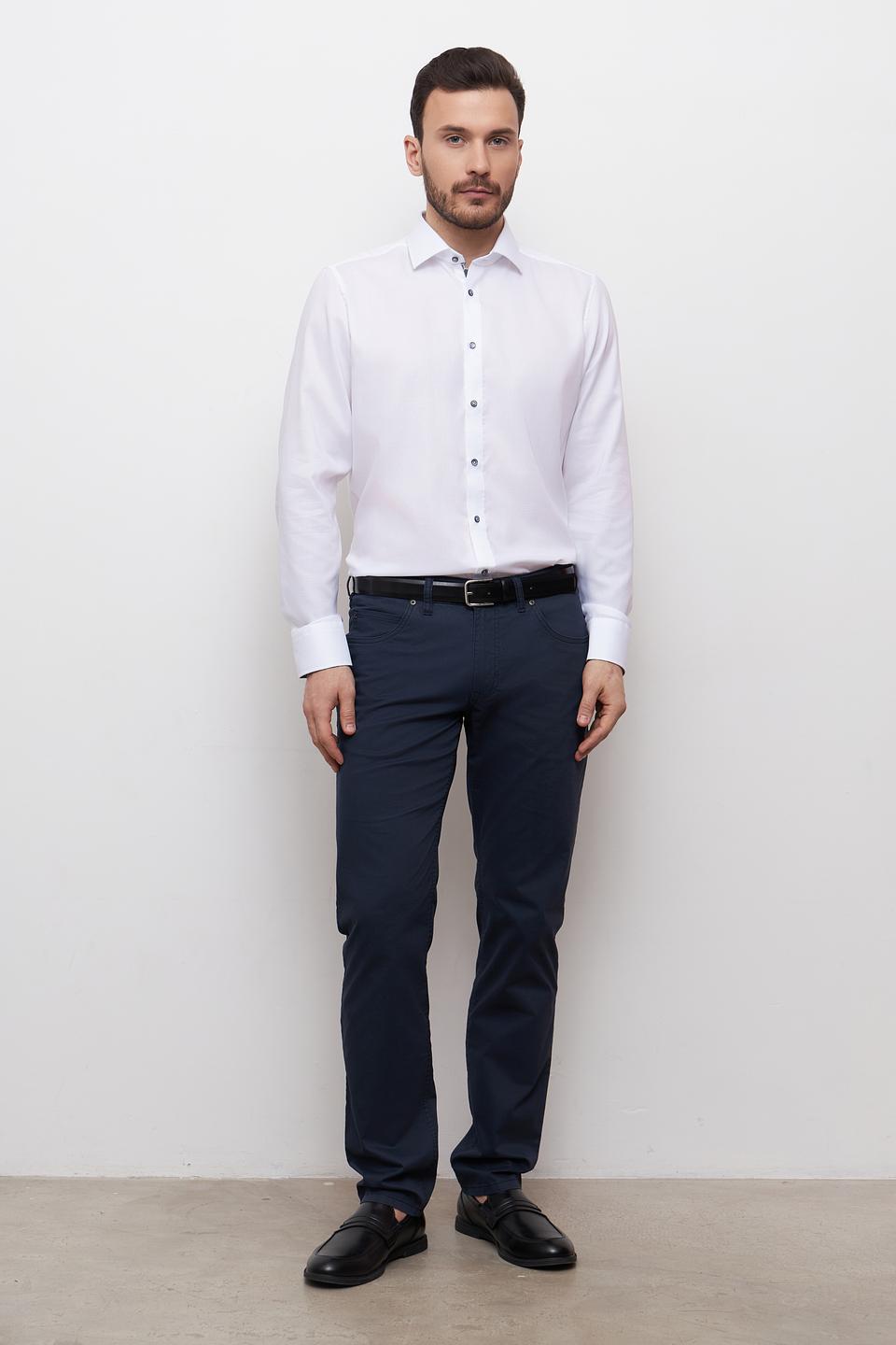 Рубашка Venti Slim Fit белая