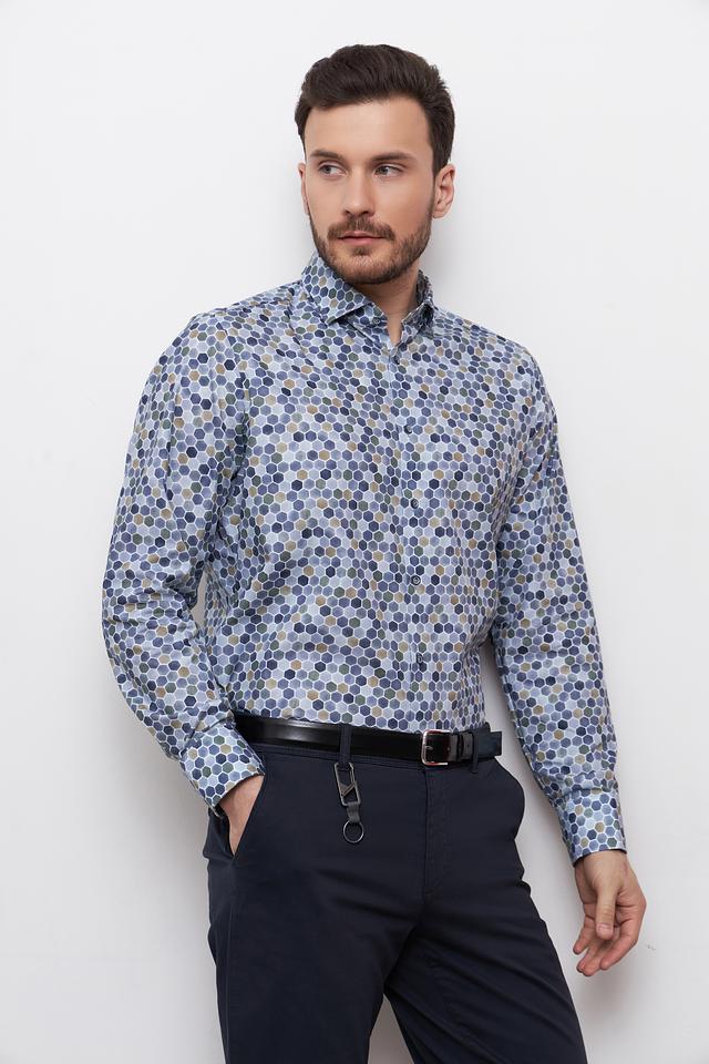 Рубашка Venti с геометрическим принтом