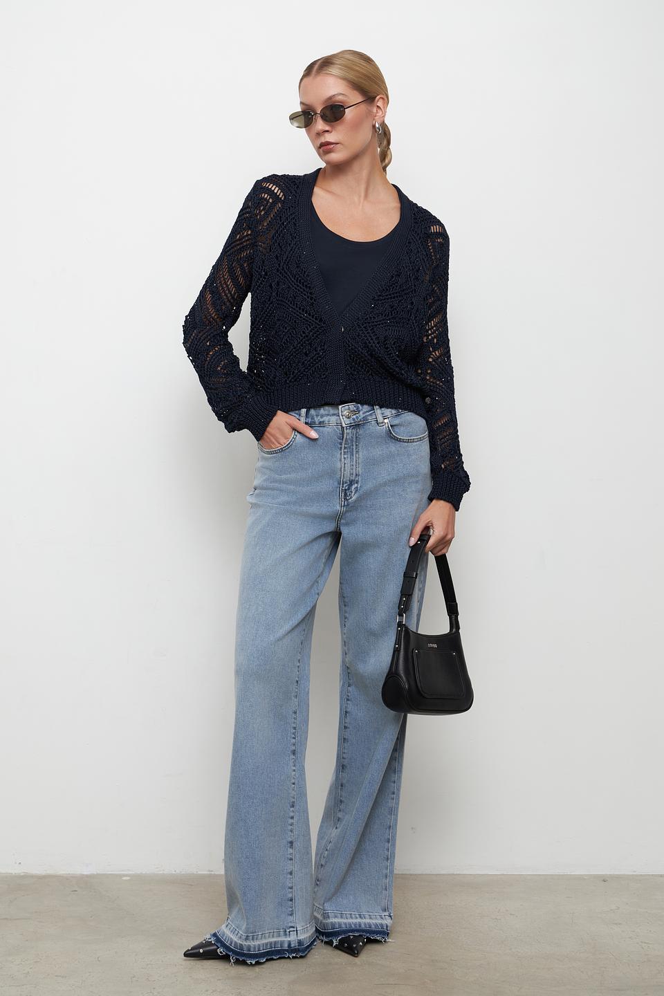 Топ женский Clarina базовый чёрный