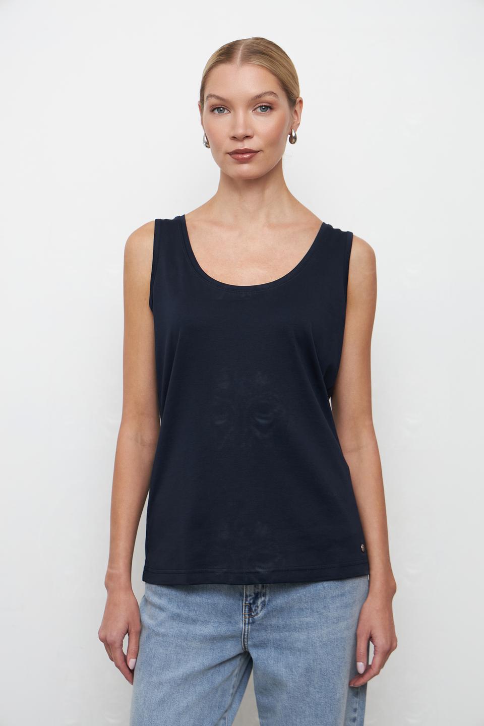 Топ женский Clarina базовый чёрный