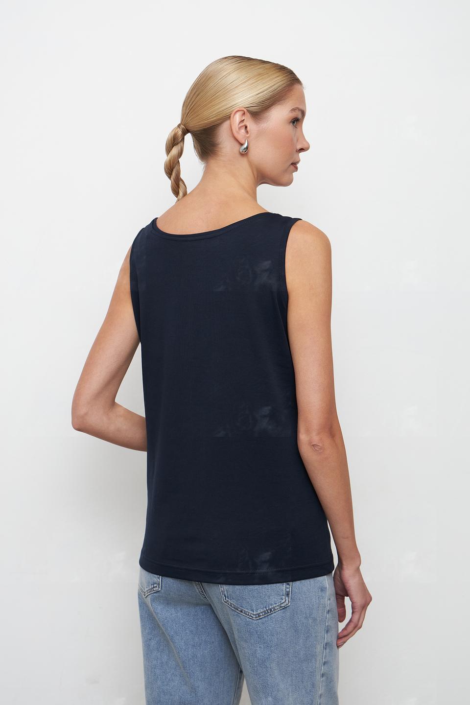 Топ женский Clarina базовый чёрный