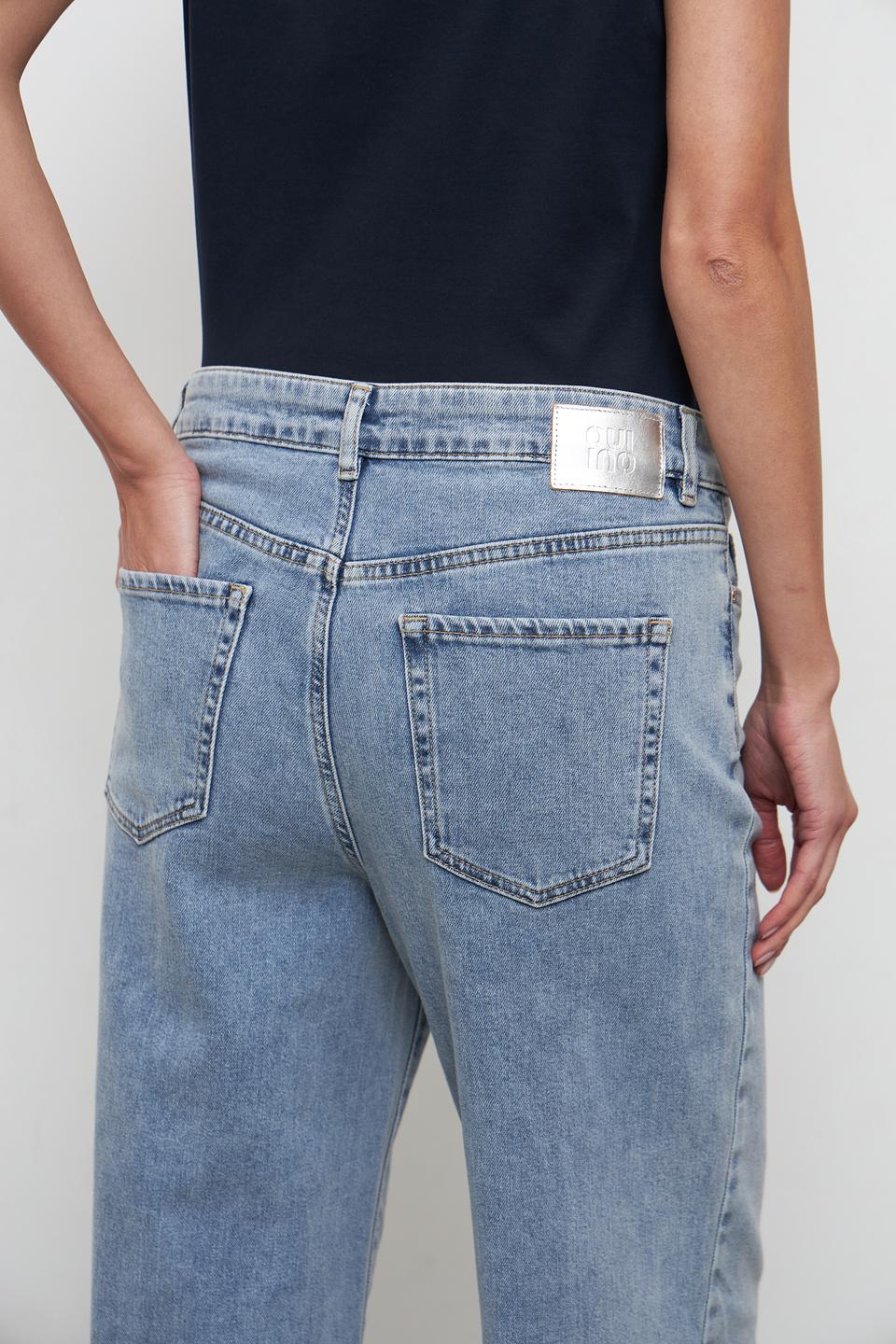 Джинсы Oui клеш голубой