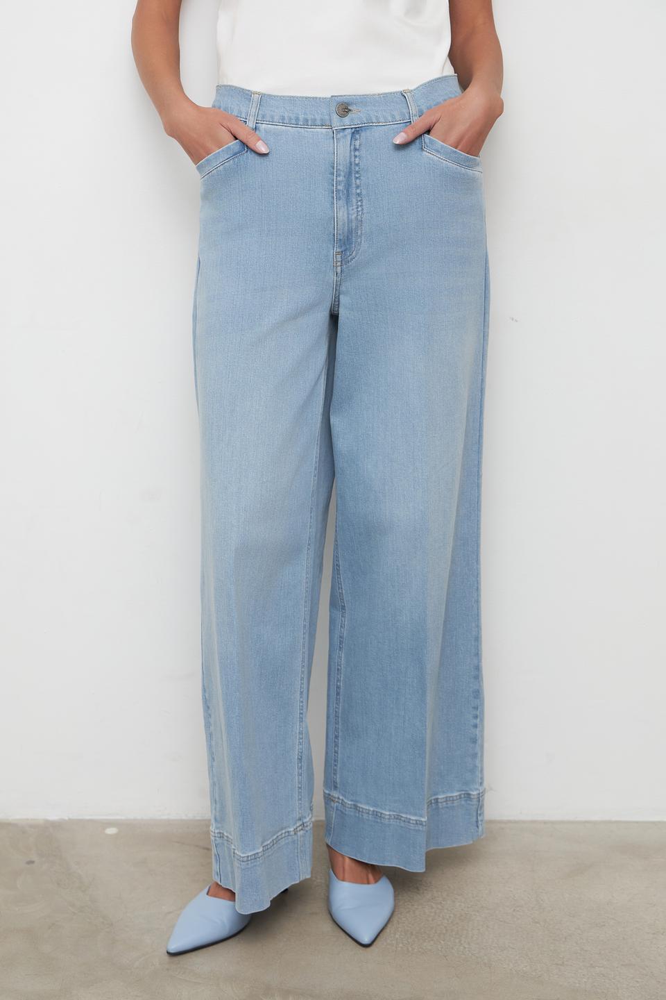 Джинсы Lecomte клеш голубой