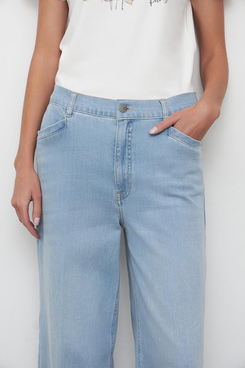 Джинсы Lecomte клеш голубой