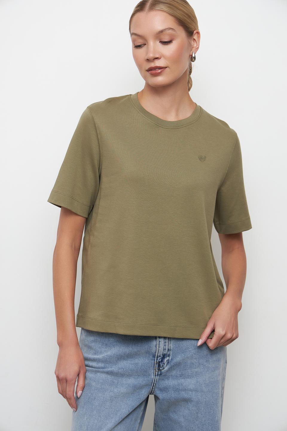 Футболка Oui оливковая